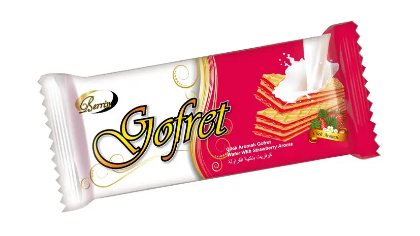 Berrin Çilek Aromalı Gofret 30g