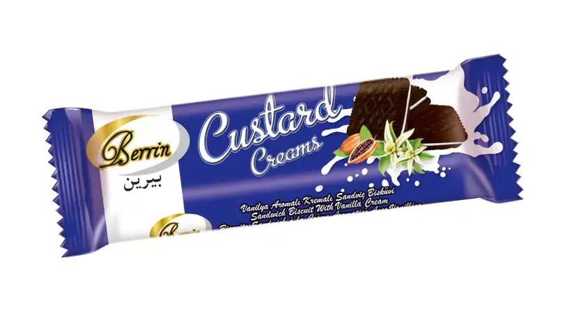 Berrin Custard Kakaolu Kremalı Bisküvi