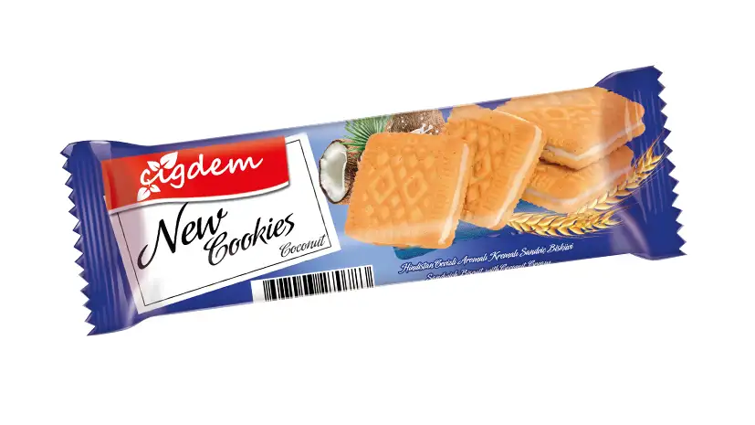 Hindistan Cevizi Aromalı Kremalı Sandviç Bisküvi 60g