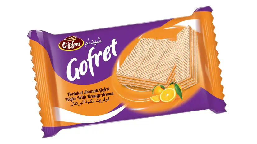 Portakal Aromalı Gofret 55g
